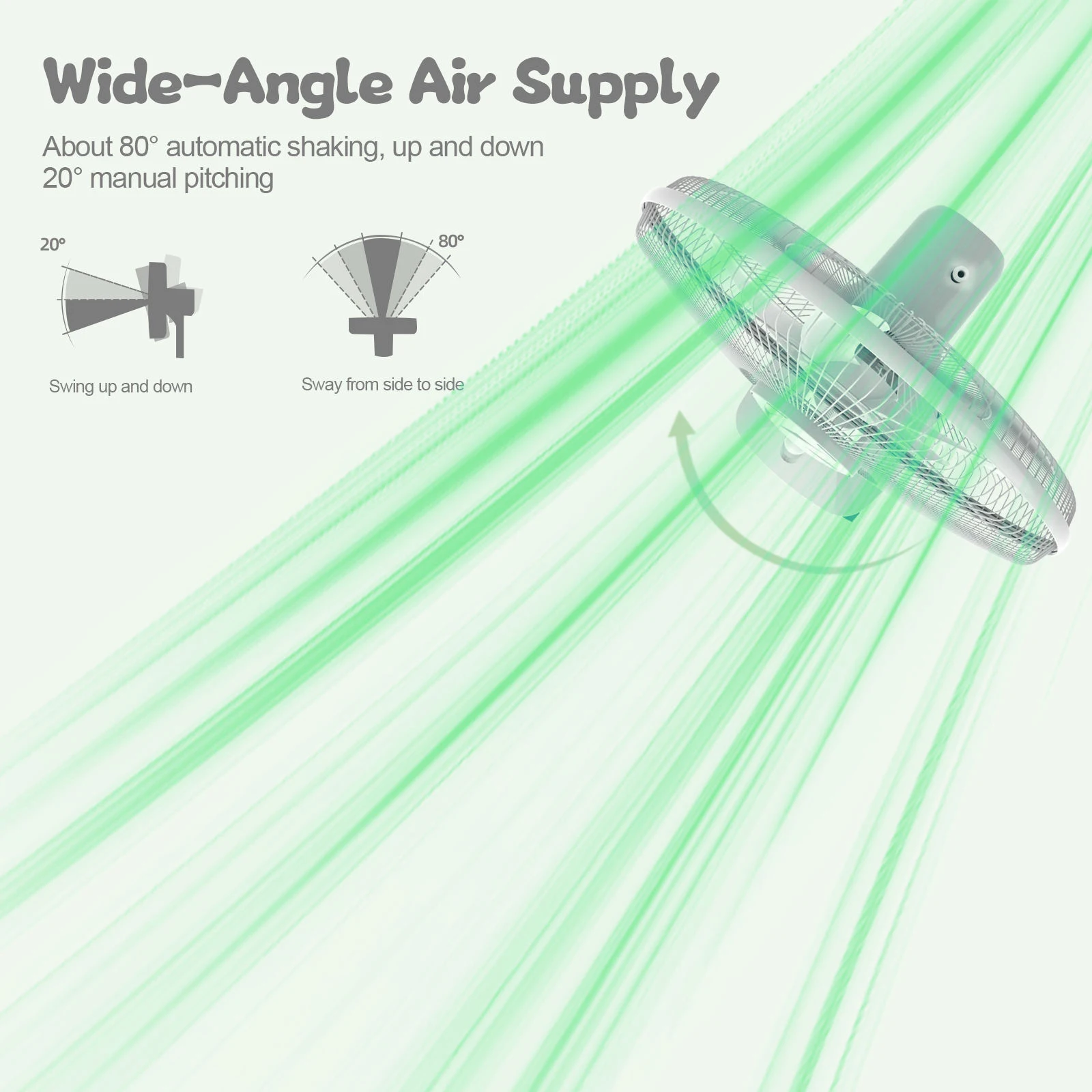 Hot Selling Portable Water Cooling Stand Misting Fan Factory Rechargeable with Remote Control for Outdoor Solar Use