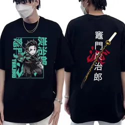 Kamado Tanjirou Printed T-shirts Anime Graphic T Shirt Women Men Casual Tops Cool Summer High Quality Cotton Short Sleeve Tshirt