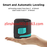 Green Beam Cross Self Leveling 3D Auto 360 Degree Machine Tool Self-leveling Portable Class2 Laser Level