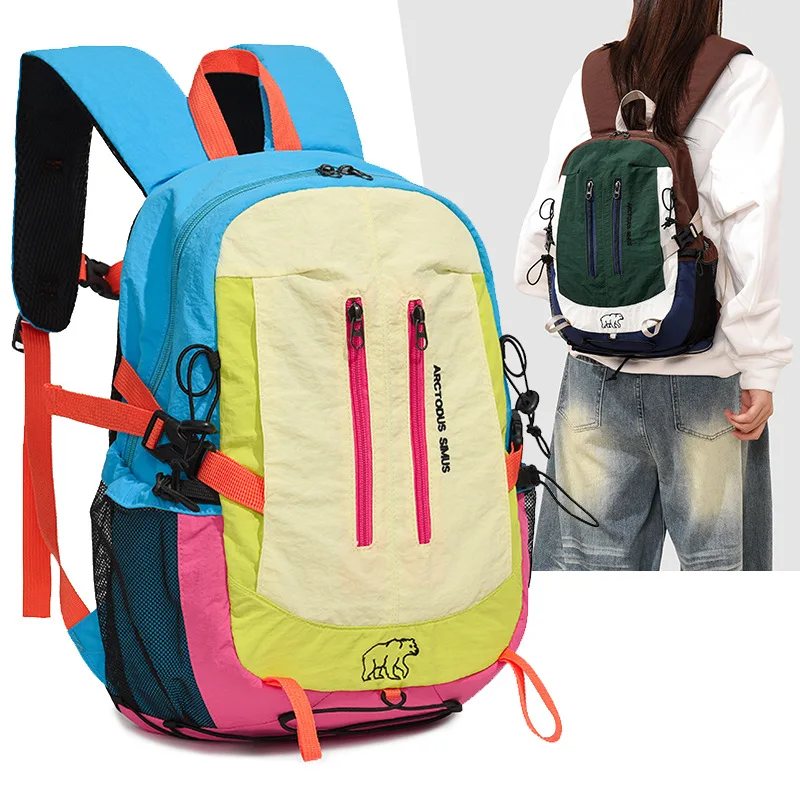 Lightweight Hiking Backpack Multifunctional Outdoor Sports Rucksack Waterproof Travel Daypack for Cycling Trail Running Trekking