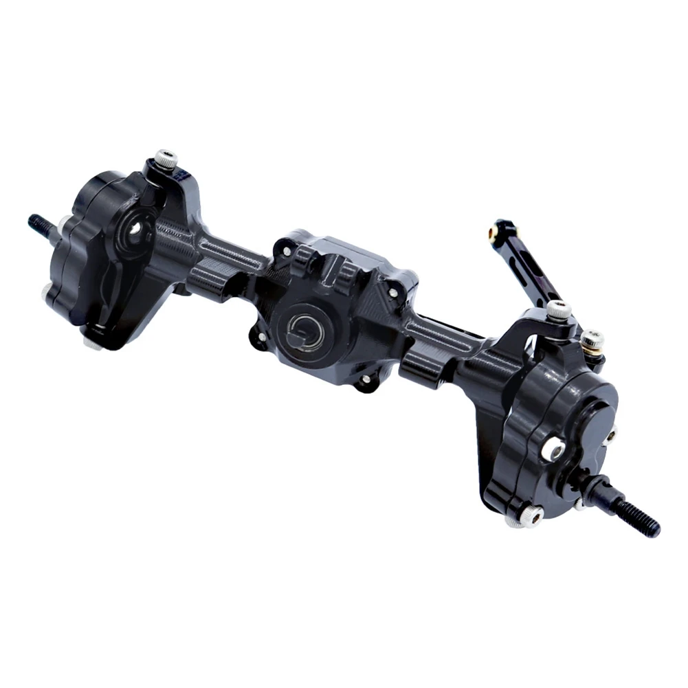 B78B-For FMS FCX24 Complete Metal Front And Rear Portal Axle With Gear 1/24 RC Car Upgrades Parts Accessories Easy To Use -Black