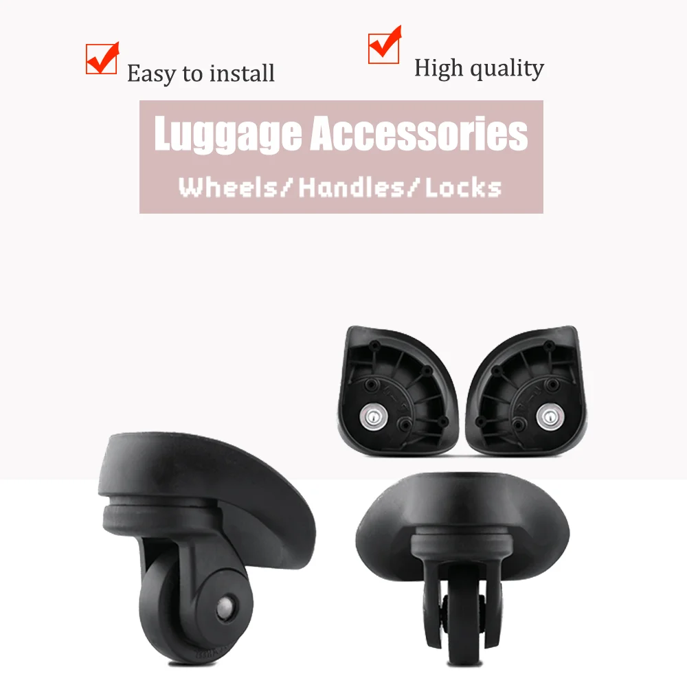 Family W310 Trip Suitcase Wheels, Reliable Spinner Replacement for Luggage