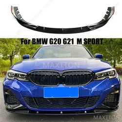 For BMW G20 G21 Front Bumper Splitter Lip Spoiler Diffuser Cover Guard 3 Series 320i 320d 330i M340i Sedan/Estate 2019-2022