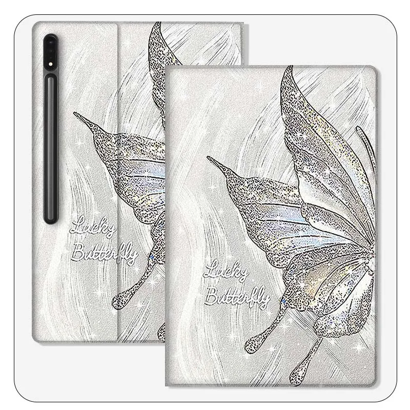 

Luxury Fashion Art Butterfly For Samsung Galaxy Tab S9 S10 S6 S7 S8 FE Plus Lite Inch Foldable Cover Tablet Case