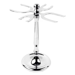 Stainless Steel Razor Holder, Shaving Brush Holder, Shaving Tool Accessories, Razor Brush Holder (4 Holes) 15.3X7Cm