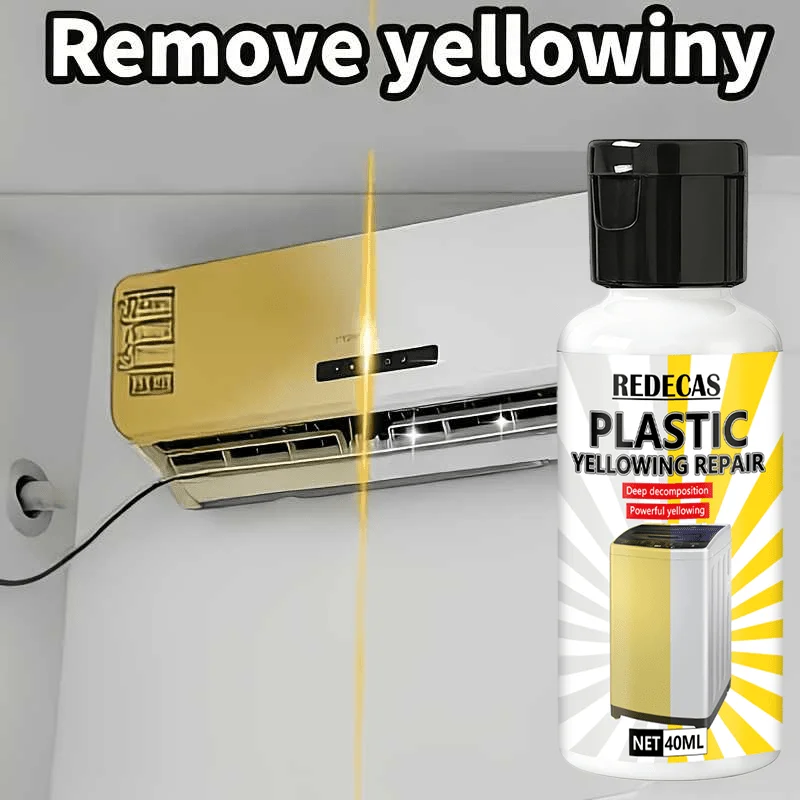Plastic Yellow Stain Remover for Toilet Seats. Breaks Down Yellow Stains, Fixes Aging & Oxidation, Restores Color & Texture