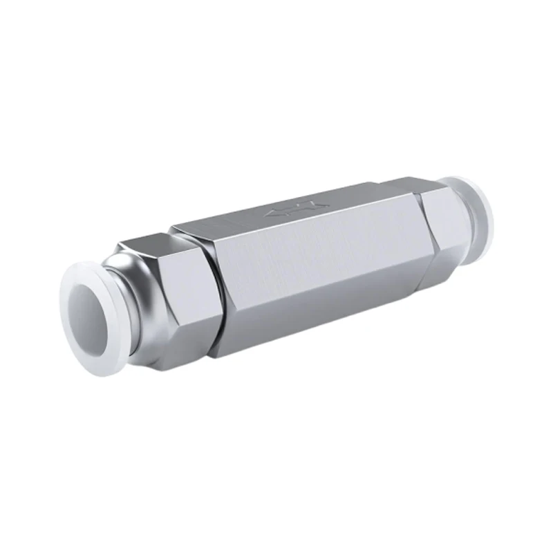 Air Check Valve 6mm 8mm 10mm 1/4 OD Hose One Way Valve Air Gas Single Way Brass Valve Air Compressor Pipe Fitting Adapter