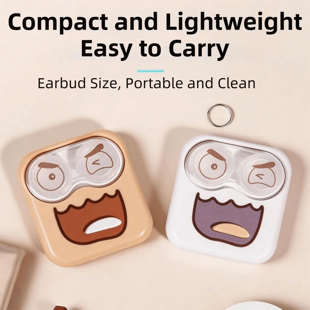 Portable Contact Lens Washer Fast Cleaning Quiet Care Contact Lens Cleaner Battery-Powered Lens Cleaner Case Daily Use