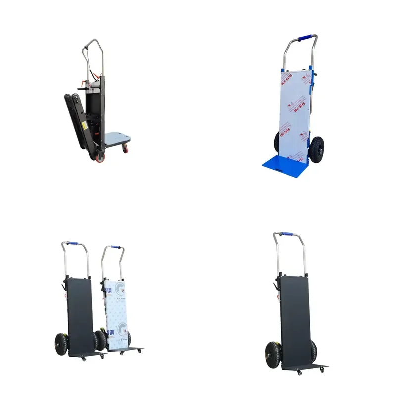 Electric Stair Climbing Hand Truck for 400kg Loads Folding Stair Climber Machine Automatic Power Electric Hand Truck