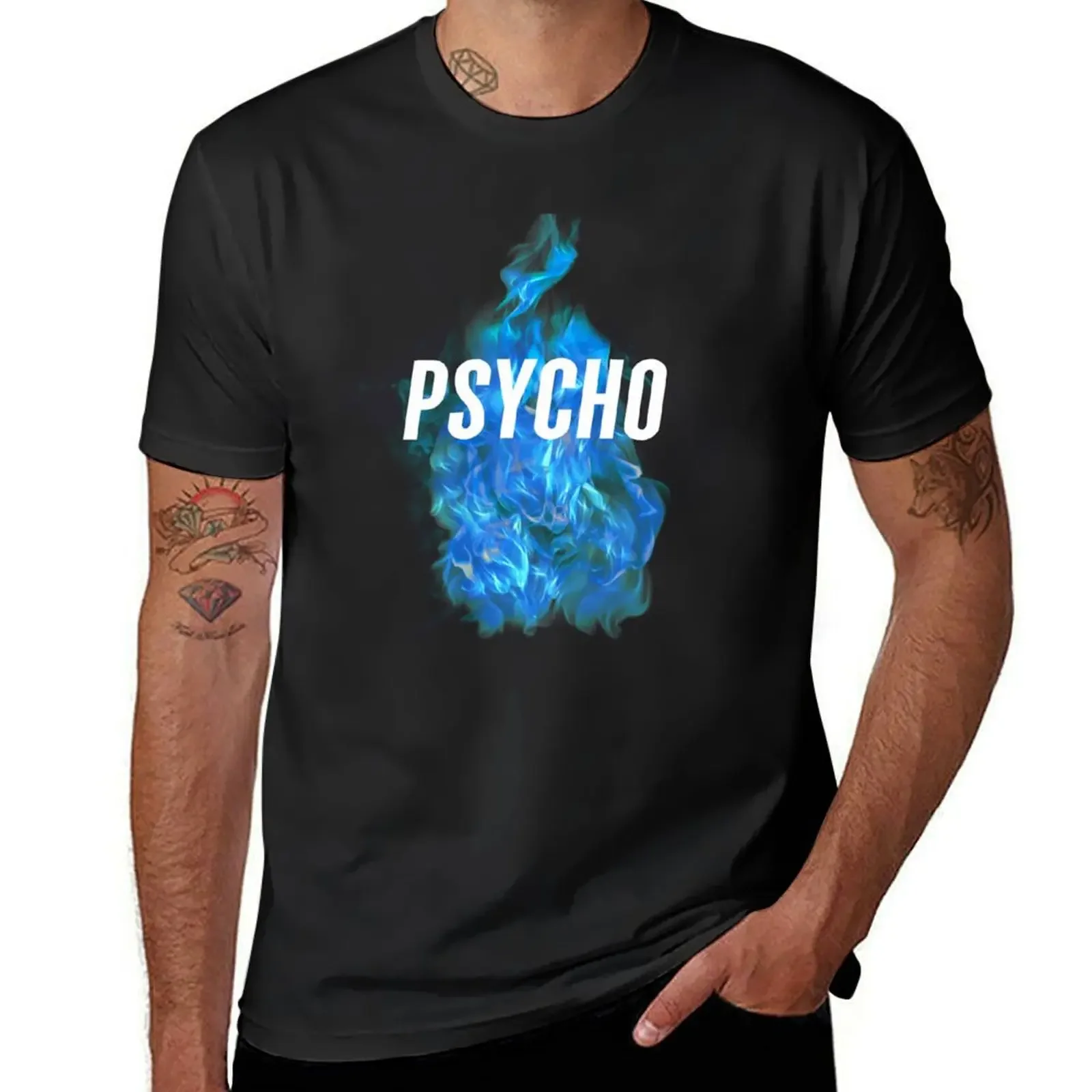 santan dave psycho t shirt T-Shirt anime tshirt vintage black t-shirts for men