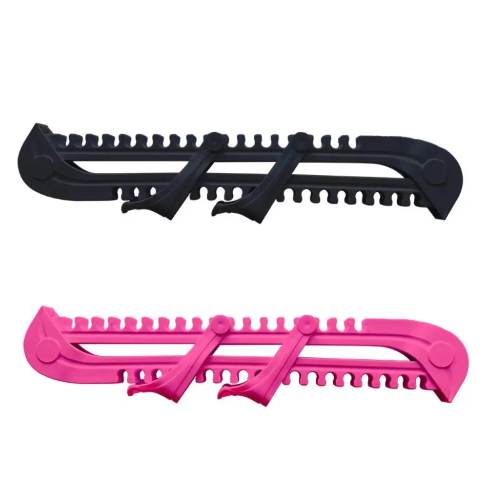 1 ペアユニバーサルノンスリップアイスブレードプロテクタープロテクタースリーブ調節可能なアイススケートガード耐摩耗性アイスブレードスリーブ