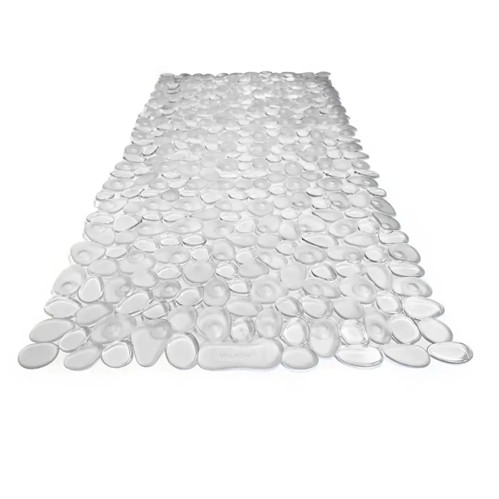 

Противоскользящий коврик для ванной/душа "Pebbles" 27,5x14 дюймов, прямоугольный, нетоксичный, безопасный, легко моется, с превосходным сцеплением и дренажем