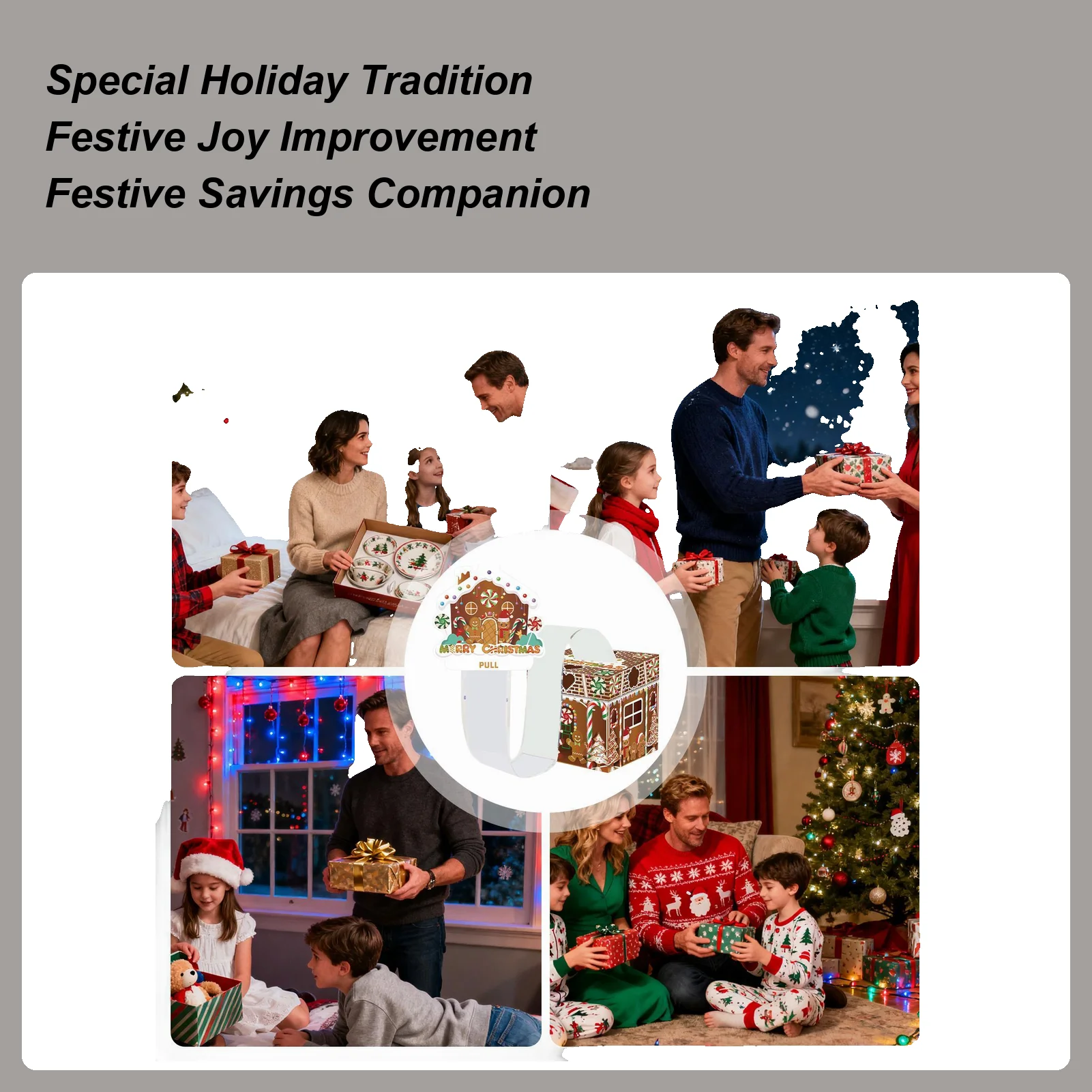 Christmas Money Box For Cash Festive Gingerbread Man Party Favors Christmas Money Holders For Cash For Family Friends Kids