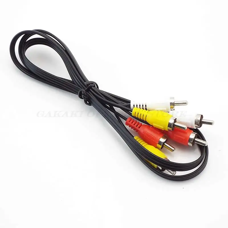 3 Rca Mannelijke Naar 3 Rca Mannelijke Connector Composiet Av Draad Stekker Audio Videokabel