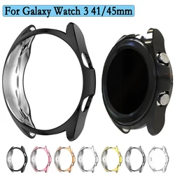 TPU Cover Case For Galaxy Watch 3 41/45mm Bumper Accessories Protector Full Coverage Soft Screen Protection Supplies