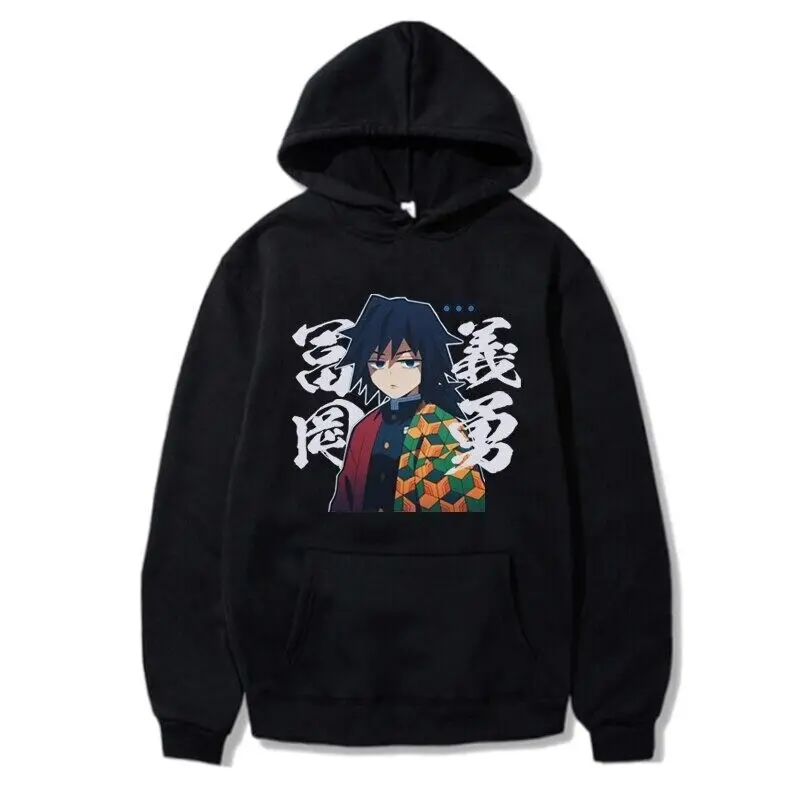 Giyu Tomioka Demon Slayer Hoodies Anime Women Men Unisex Sweatshirt Pullover Top