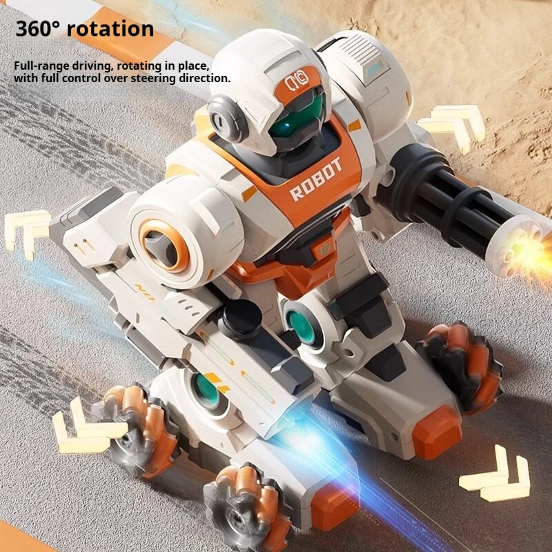 Generic Remote Control  Robot Car Gesture Sensing Water Bullet Shooting 360 Rotation Battle Game Toy For Adult Boys New Model