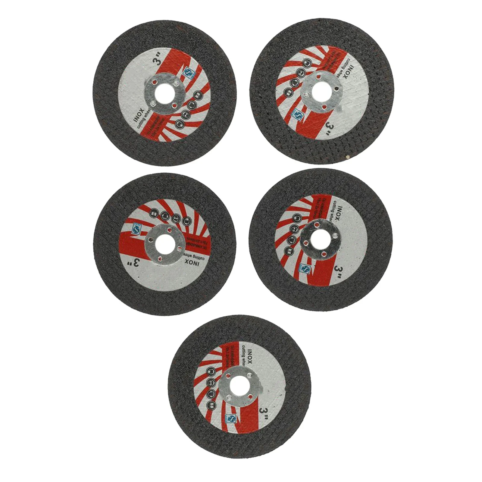 5pcs Mini Cutting Disc Circular Resin Grinding Wheel 75mm For Angle Grinder Diameter: 10mm  *Thickness: 1.2mm  *Color: Black  *Q