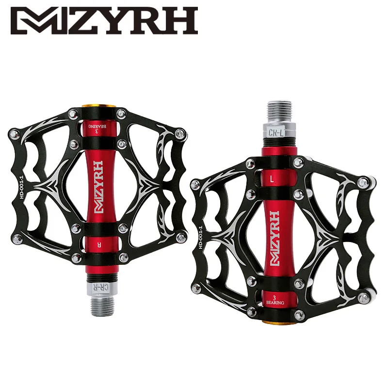 

MZYRH Bike Pedals Ultralight Aluminum 3 Sealed Bearings Road Bmx Mtb Bicycle Pedals Non-Slip Waterproof Bicycle Accessories