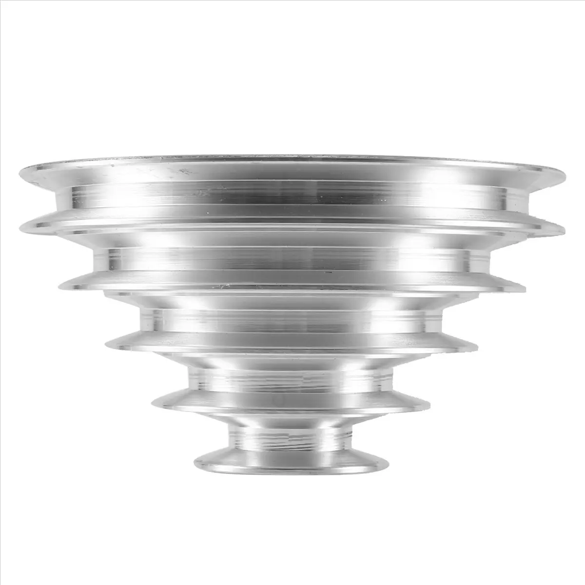Doings 25mm Bore Aluminum Pagoda Wheel A Type 5 Step Pagoda Pulley Wheel for V-Belt Timing Belt