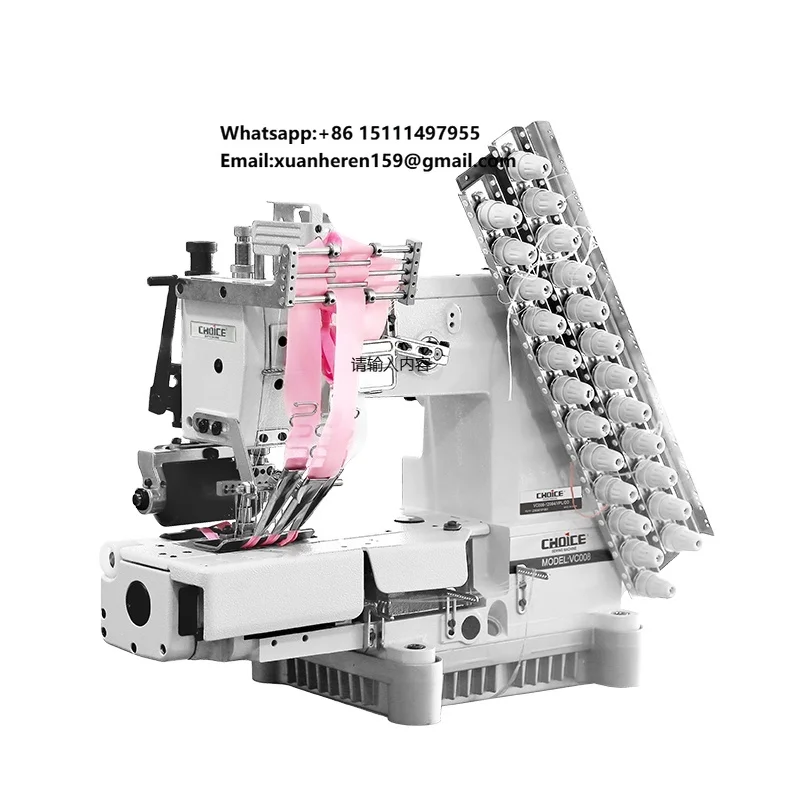 VC008-12064-VPL-DD Direct Drive Cylinder Bed 12 Needles Sewing Machine With Rear Puller