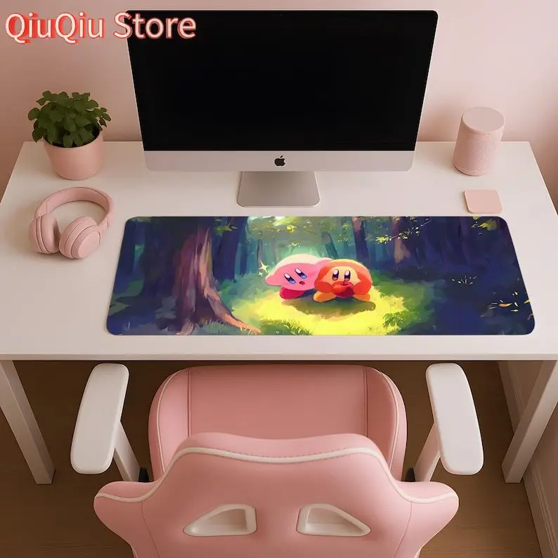 

Kirby and Waddle Dee in the Woods Mousepad, 8 Sizes, RGB Lights, XXL Desk Mat, Cute Mouse Pad, Cute Desk Mat, Cute Kirby, Kawaii