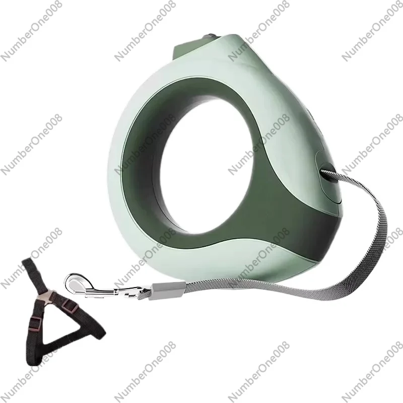 Automatic 3M Dog Leash with Flashlight LED Streamer Roulette Automatic Retractable Nylon Rope for Cat Walking Running Lead