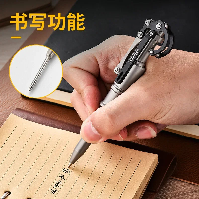 EDC Titanium Alloy Pen With Collection Writing Multi-functional Portable Outdoor EDC Tools