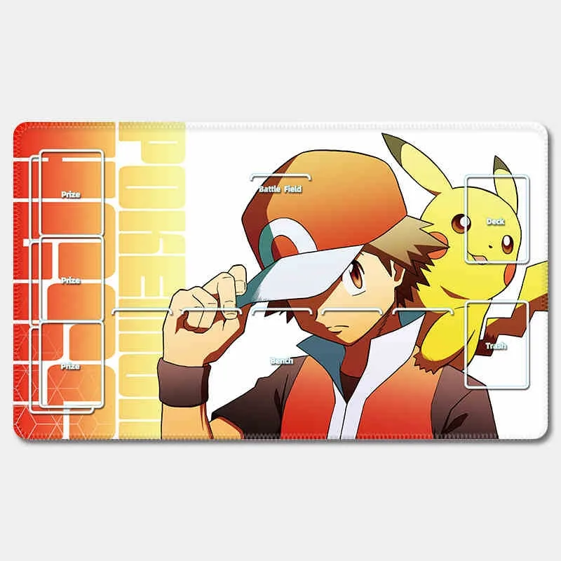 Nuevo Pokemon PTCG Card Pad Anime Charmander Home Battle Pad tarjeta placa de batalla un solo jugador Yu-Gi-O Table Pad colección regalo