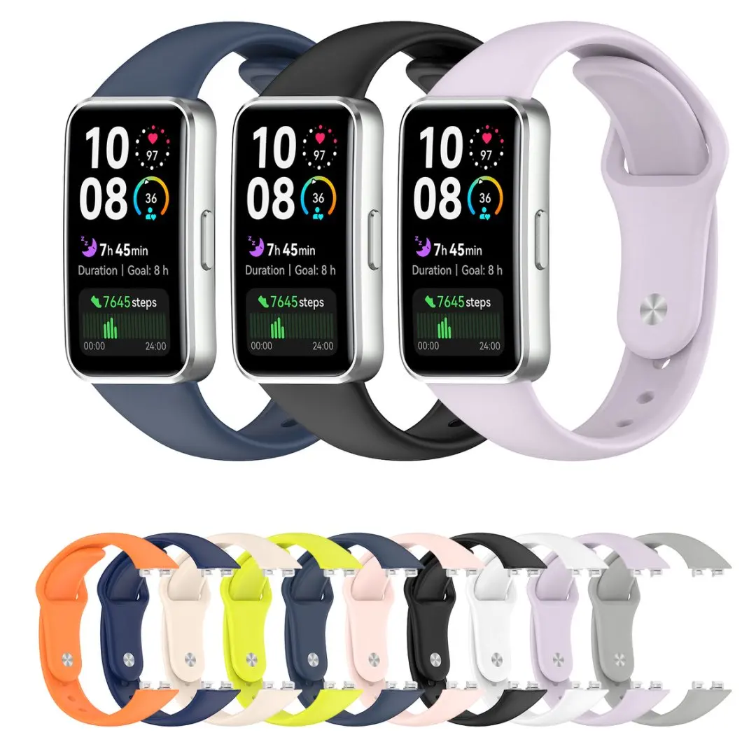 Soft Silicone Band Strap Suitable For Huawei Band 8 9 10 Smartwatch Straps