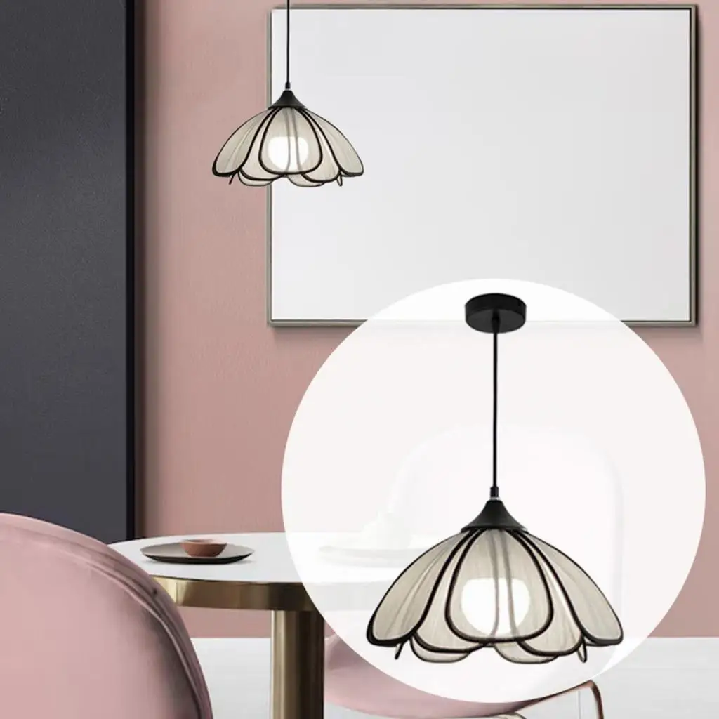 Hanging Lamp Chandelier Droplight with E27 Bulb Vintage Ceiling Lighting for Room Decorations and Kitchen Island