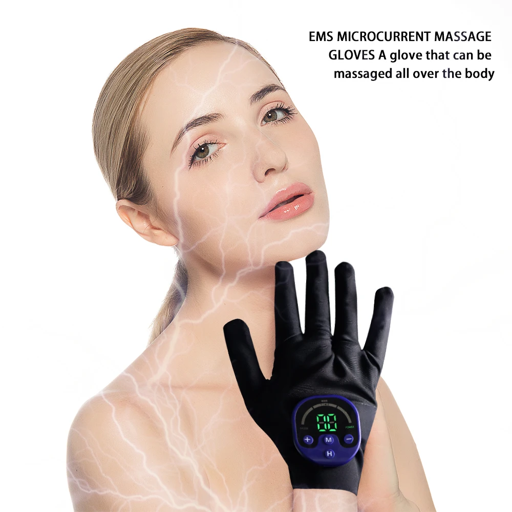 EMS Muscle Stimulation Massage Gloves Acupoint Stimulation Therapy Tightens The Skin For Weight Loss And Relieves Anxiety