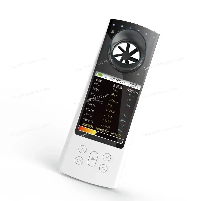 Digital Spirometer with Bluetooth & Color Display for Lung Function Respiratory Diagnosis, USB Portable Device Model SP80B