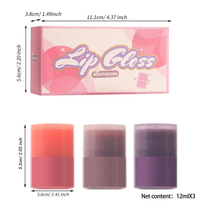 Gelei Lipgloss Hydraterende Vloeibare Lippenstift Getinte Lippenbalsem Niet-Plakkerige Jelly Tint Stick Lip Glazuur Jelly Lippenstift Voor Vrouwen