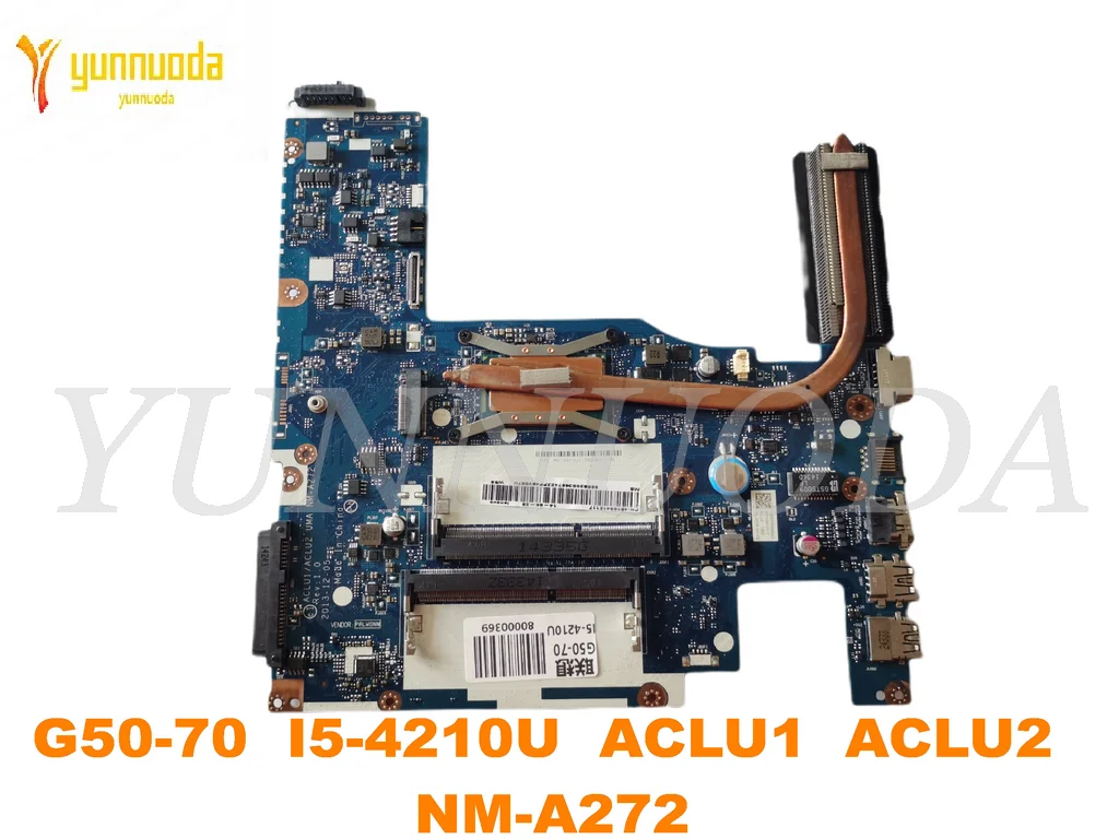 Original for Lenovo G50-70 Laptop  motherboard G50-70  I5-4210U  ACLU1  ACLU2  NM-A272 tested good free shipping