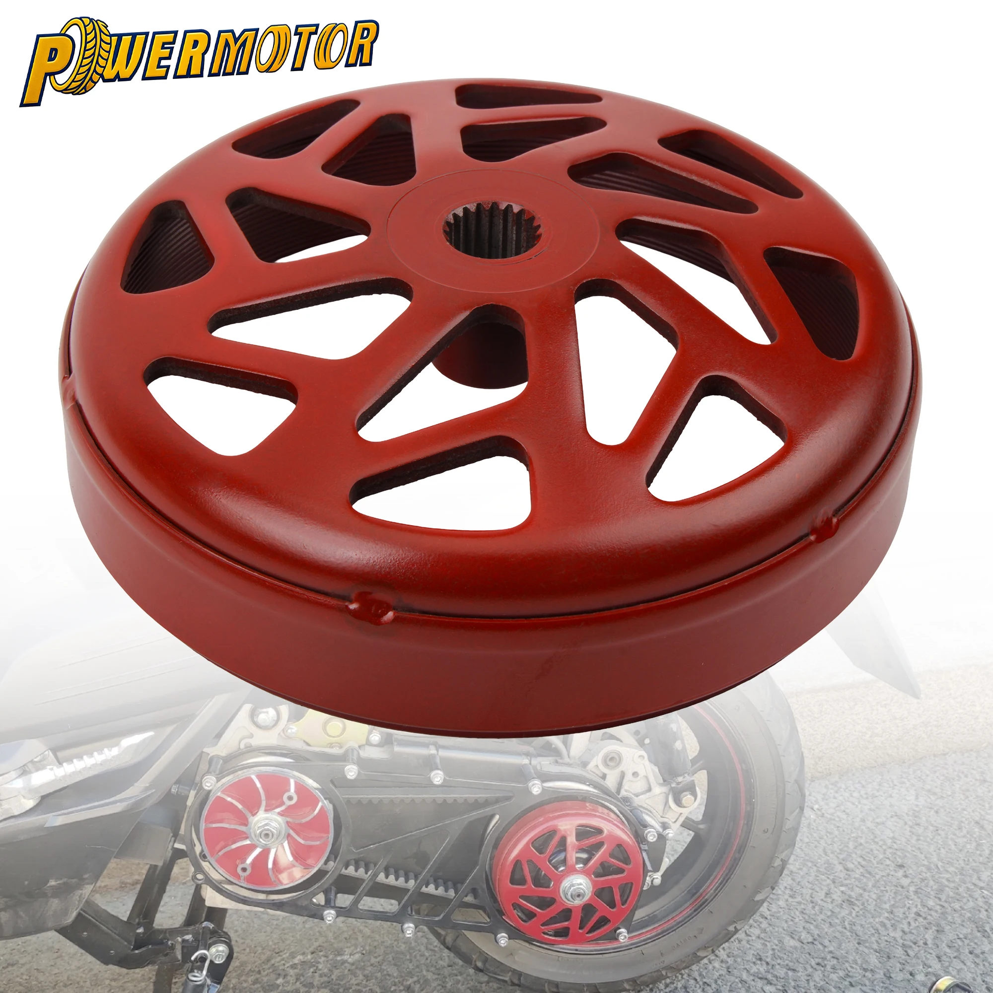 

For GY6 152QMI 157QMJ Engine 125cc 150cc 200cc Scooter Moped ATV High Performance Racing Hollow Design Clutch Bell Drum Parts