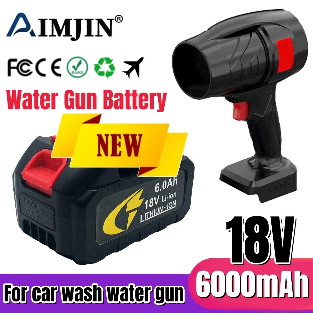 ！🎊18V High Pressure Car Wash Water Gun Replacement Li-Ion Battery 6AH Car Washer Spare Battery