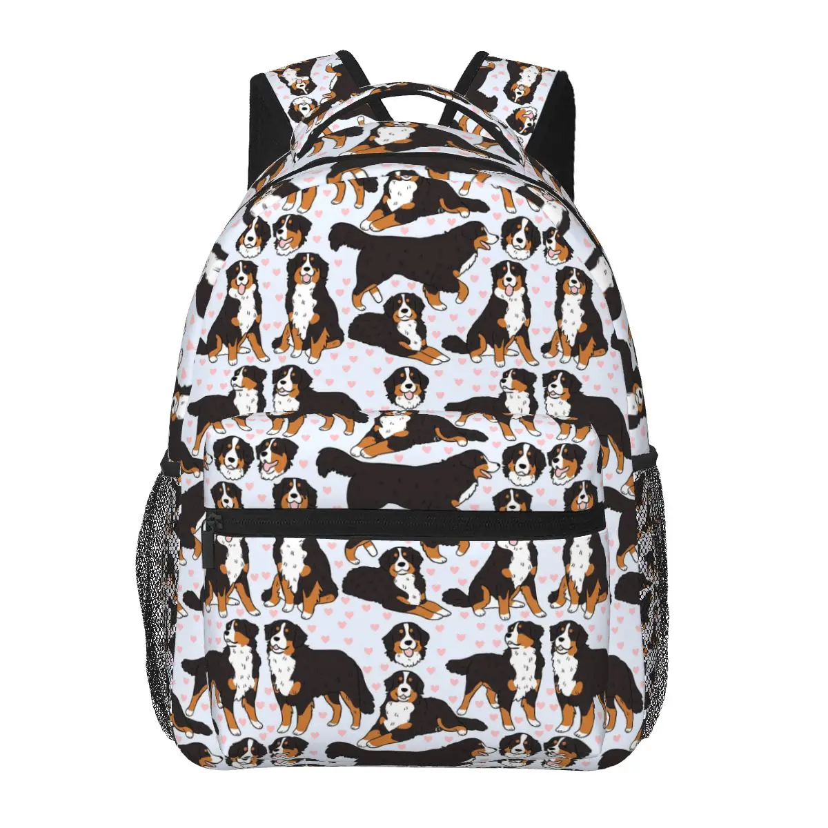 Ransel Pola Ilustrasi Lucu Anjing Gunung Bernese Diskon Besar Tas Buku Anak Kapasitas Besar Tas Sekolah Tas Bahu