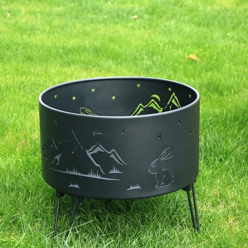 

Four Corners Mini Stove Barbecue Grills 3-5 Person Portable Outdoor Household Heating Folding Stove Tourism Party Stoves