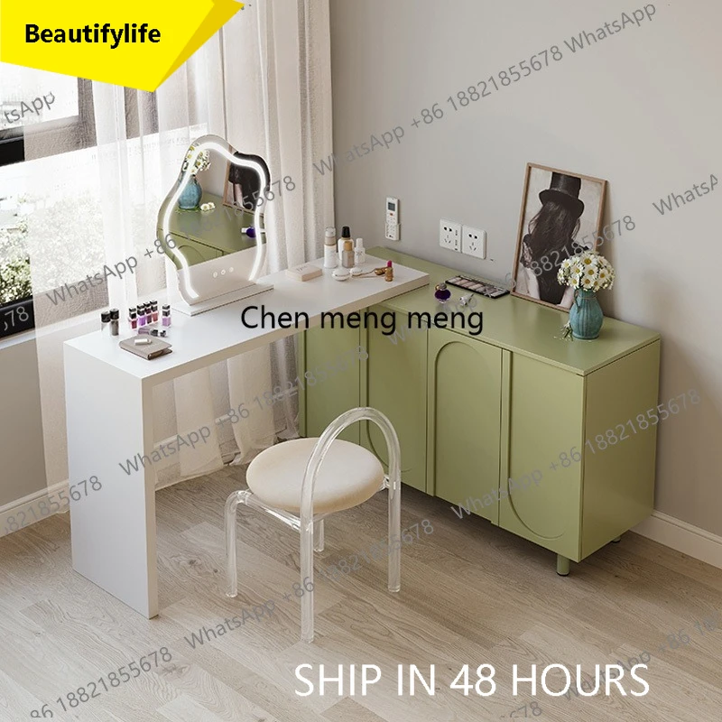 Dresser Desk Vanity Organizer All-In-One Bedroom Modern Simple Light Luxury Premium Feeling Makeup Table