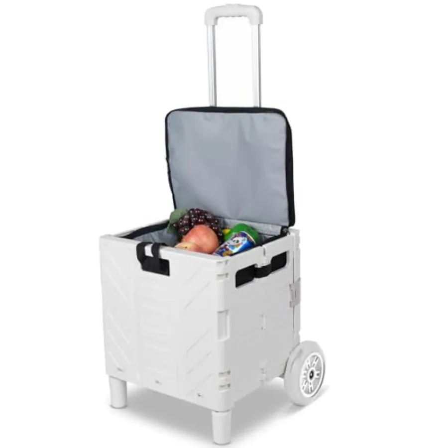 

Cooler Bag Wheeled Large sulated Rollg Cooler Collapsible Leakproof Portable Hard Framed Ice Packs for Campg Picnic Beach Trave
