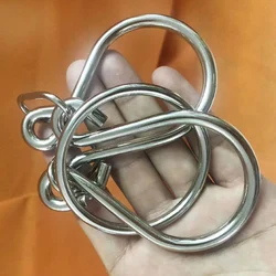 Puzzle a ferro di cavallo Blocco rompicapo Filo metallico IQ Puzzle per adulti Bambini Giochi di disentanglement Giocattoli educativi