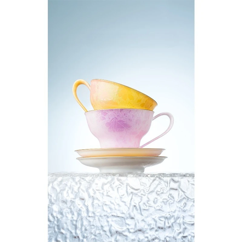 Ceramic coffee cup, high-end mug, exquisite, cup and saucer set, water cup, birthday gift.