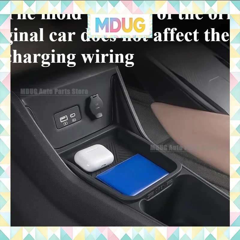 MDUG For BYD Seagull Central Control Storage Box Armrest Silicone Interior Supplies Silent Car Accessorie Modification Tools Ca