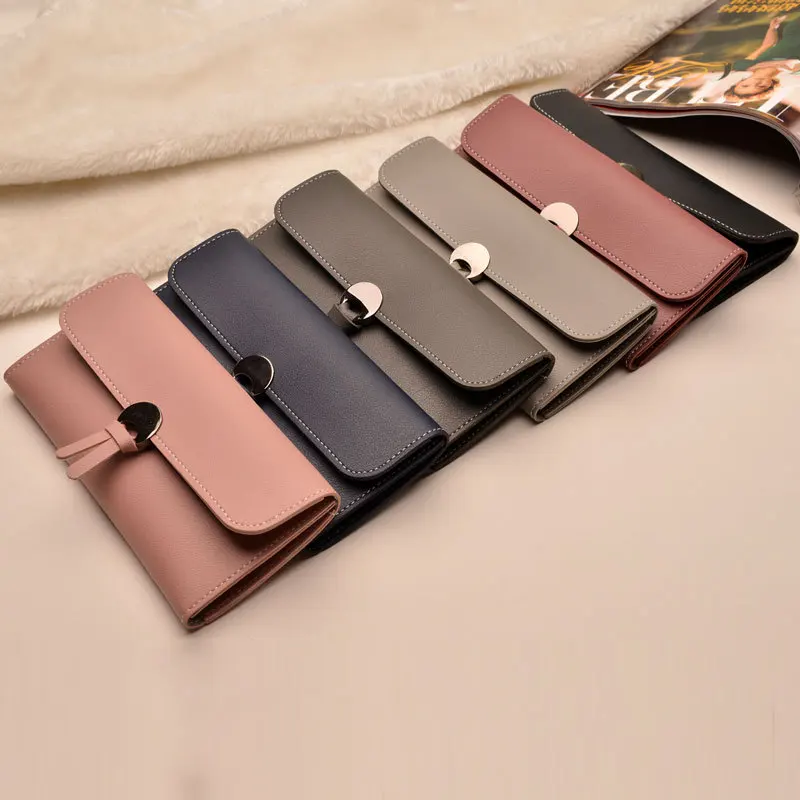 

Fashion Long Women Wallets High Quality PU Leather Women's Purse and Wallet Design Lady Party Clutch Female Card Holder