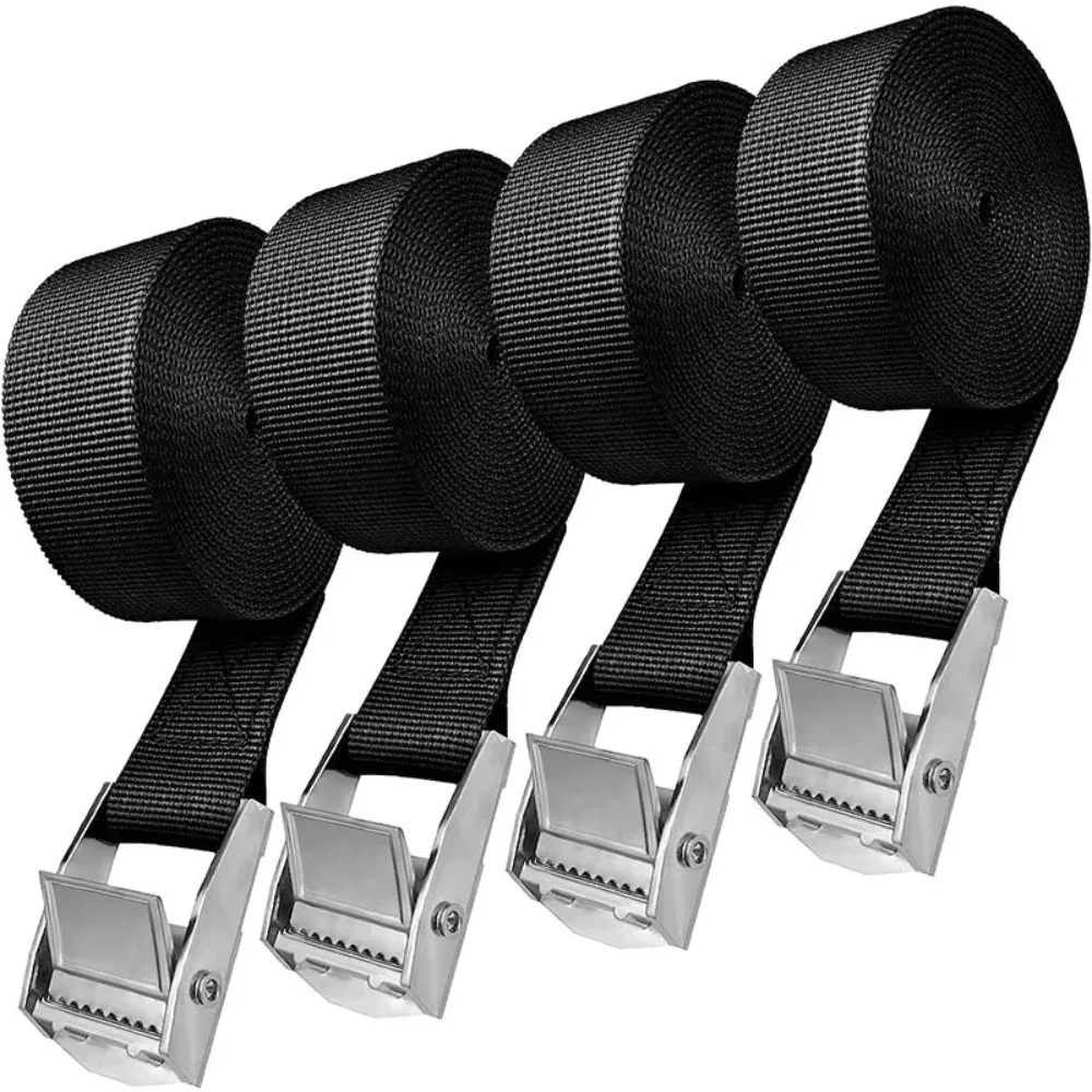 2M Cargo Tie Down Straps with Metal Buckle Strong Fixing Belt for Motorcycle Car Bicycle Luggage