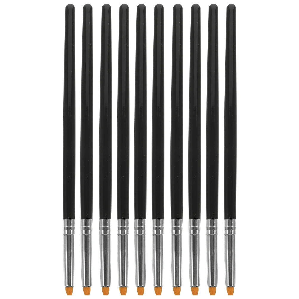 10 Pcs Eyelash Shaping Brush Black Mascara for Lifting Care Lashes Fiber Wool Supplies Women Wands