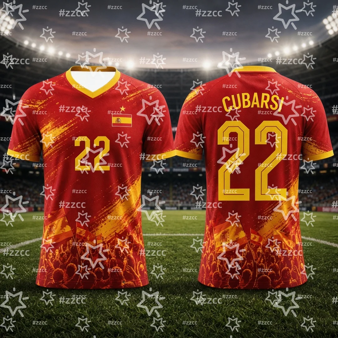 2026 Spanien Fan-Geschenke Lamine Yamal Nr. 19 Fußballtrikot Sommer Sport Herren T-Shirt Kinderbekleidung Tee Y2k Damen ﻿ – Detail 6