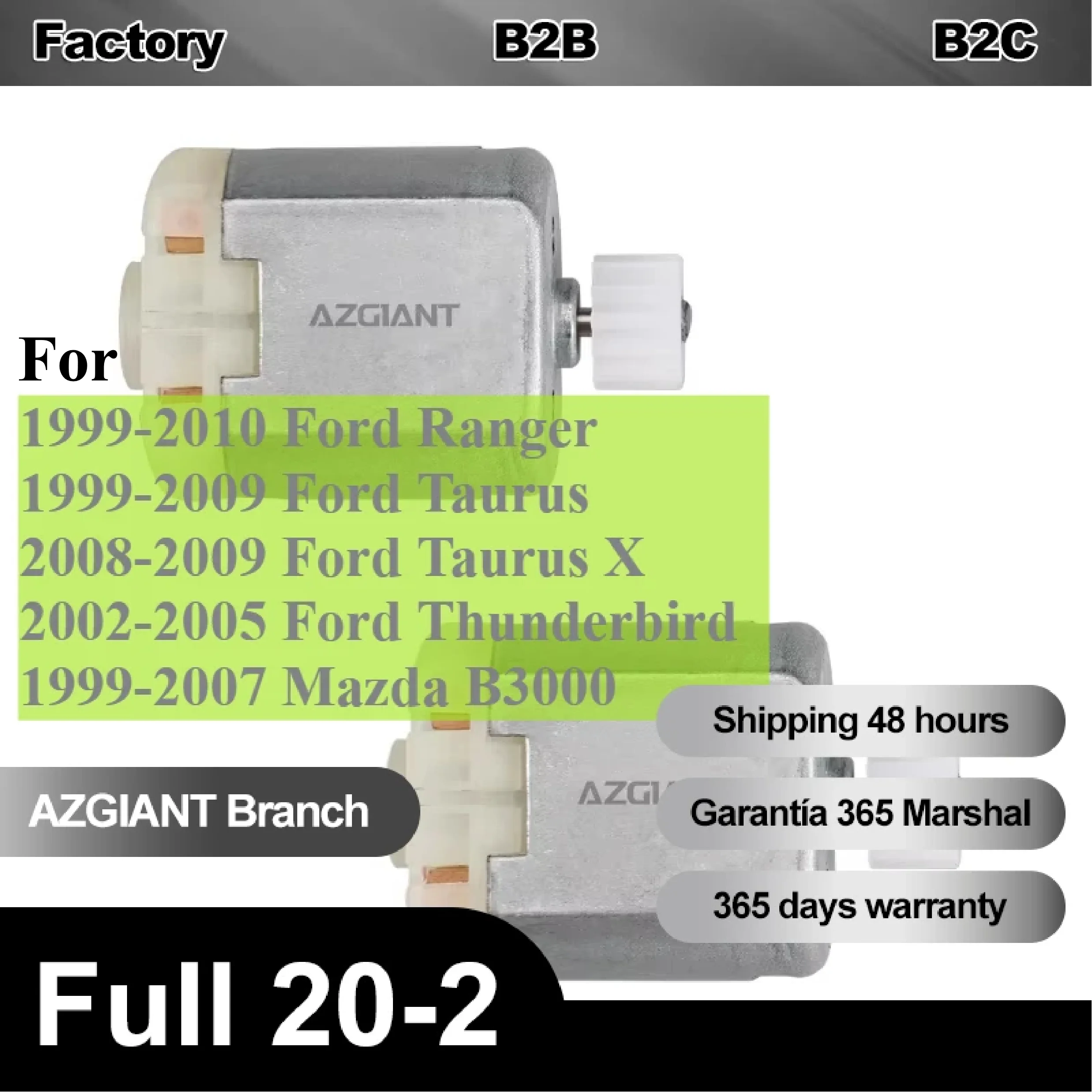 

2pc/10pcs Central Control Motor for Ford Ranger Taurus Thunderbird Mazda B3000 Door Panel Universal Locking Actuator