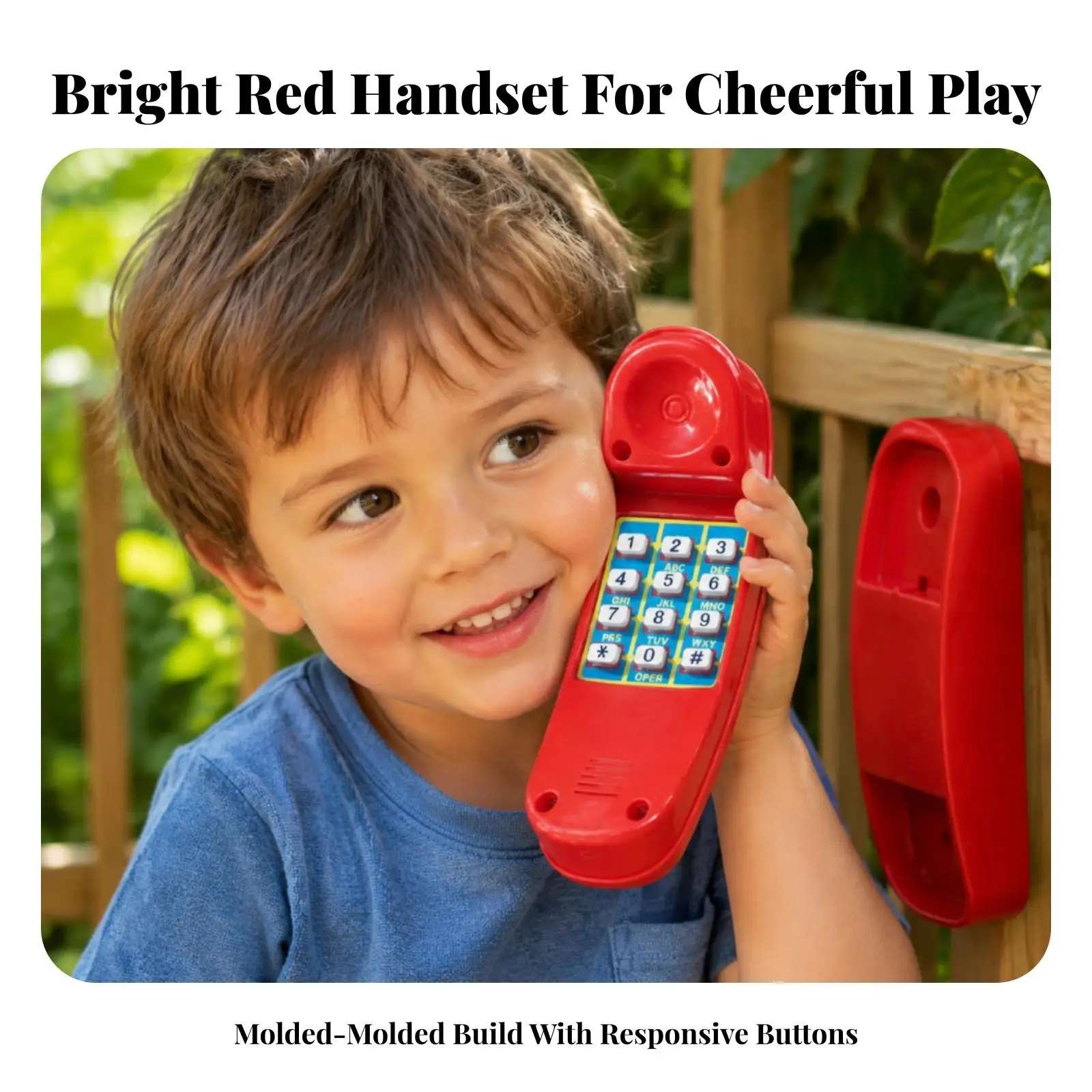 Kids Play Phone Accessory for Play Structures with Screws and Washers Easy Install